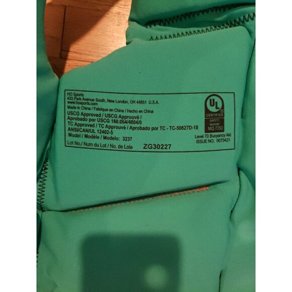 Hyperlite Wake Flotation Aid Paddling Vest Youth 55-88 Lbs Level 70 Bouyancy - Picture 9 of 11